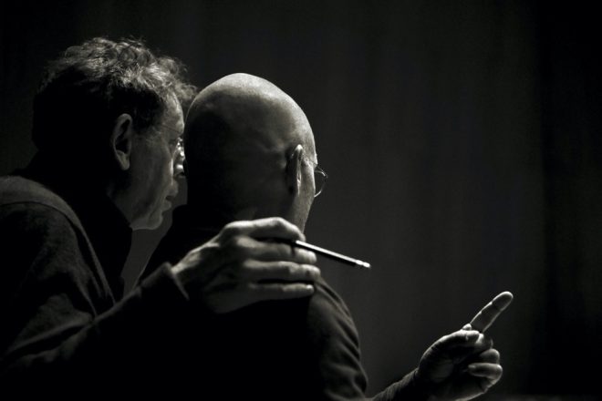 Dennis Russel Davies And Philip Glass Rehearsals New York © Andreas H. Bitesnich